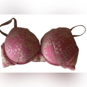 Victoria’s Secret Lace Sexy Pink Women's Padded Bra Size 38D